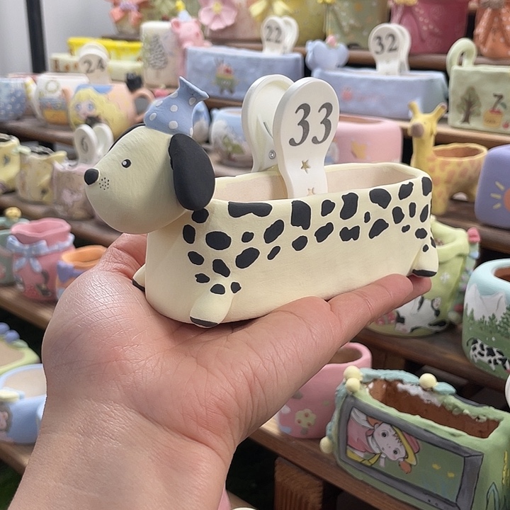 33…..手工手绘花盆