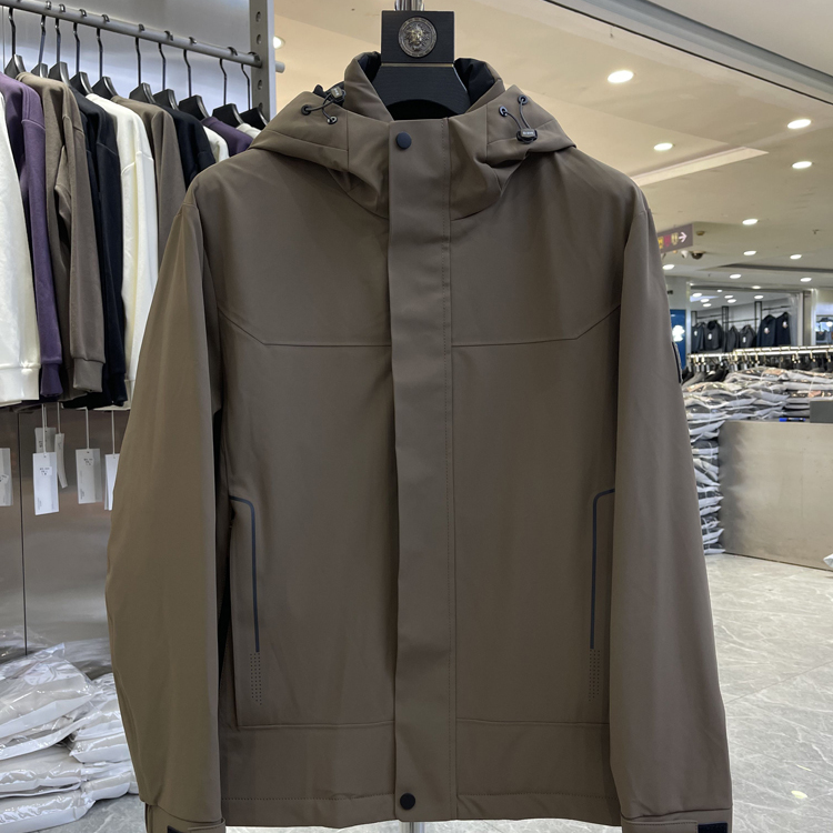 （172）绵羊毛聚能棉连帽工装魔术贴袖口夹克男冬季品牌撤柜尾货