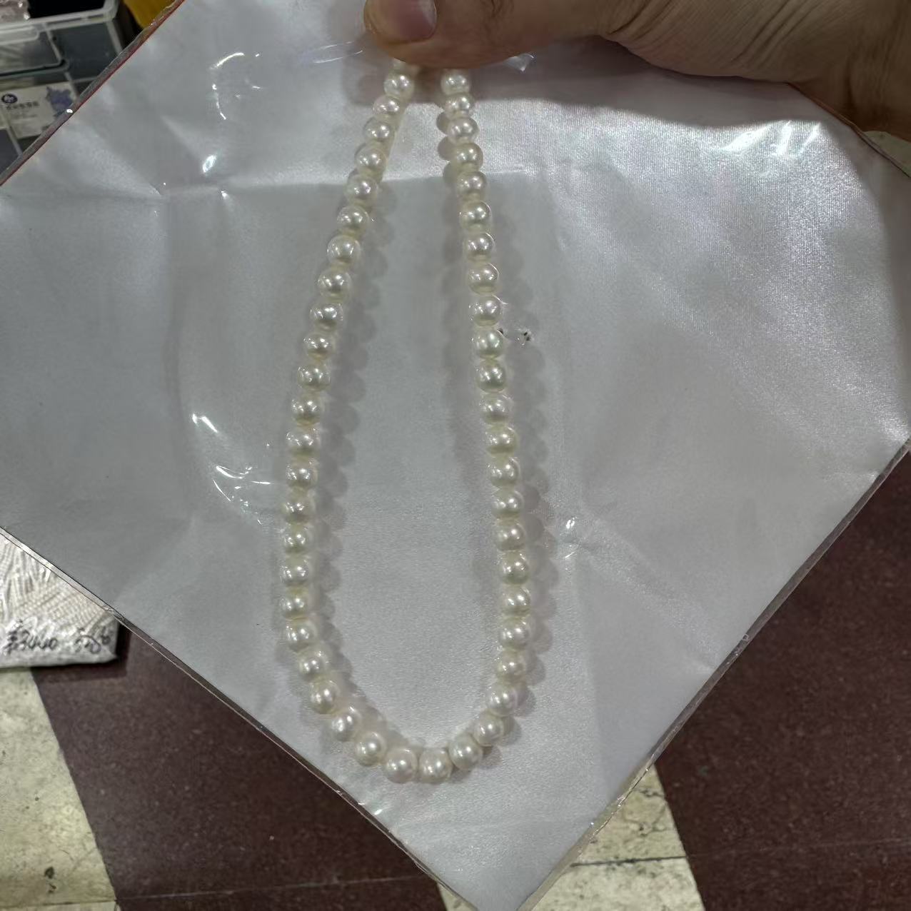 天然淡水珍珠项链-卡8-9mm多样性发一