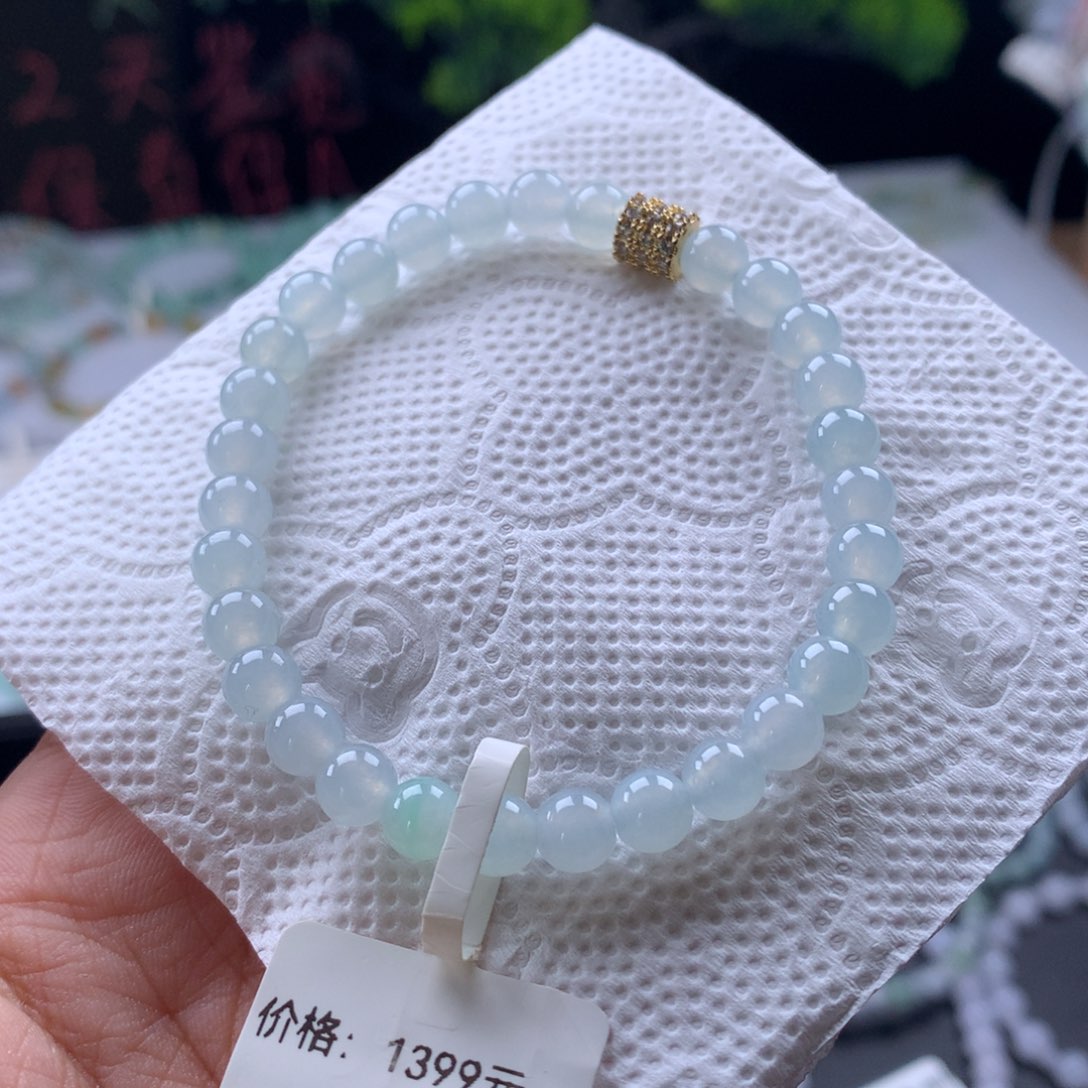 翡翠未镶嵌手链卡6