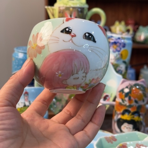 炉景德镇釉下手绘陶瓷 