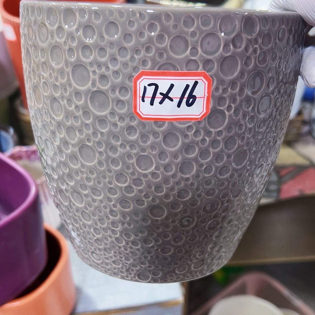 有孔外贸尾单陶瓷花盆凑单10米包邮