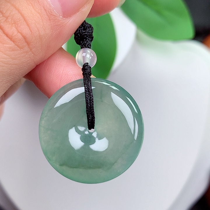 颈饰未镶嵌翡翠平安扣 25.5x5.3mm