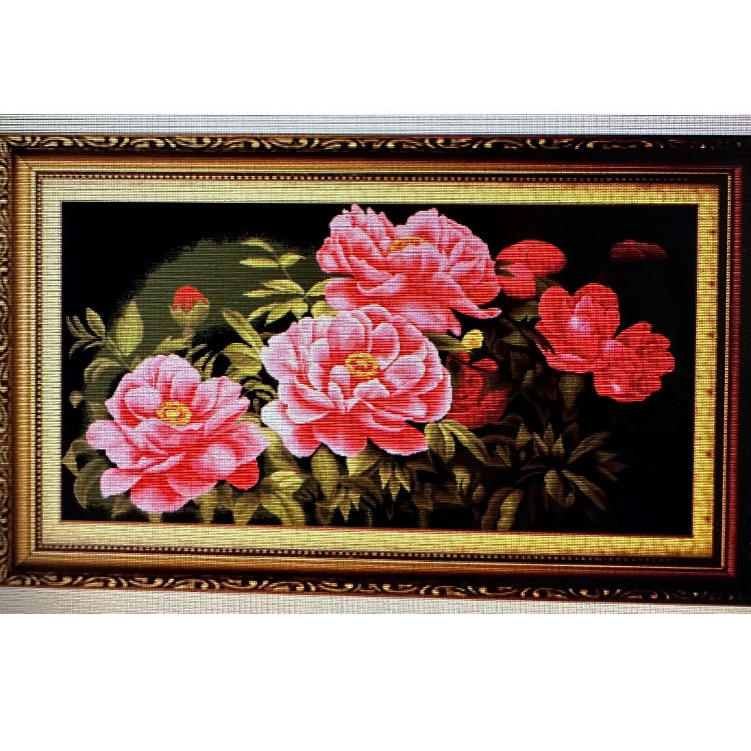 锦译绒绣-H9044富贵红牡丹