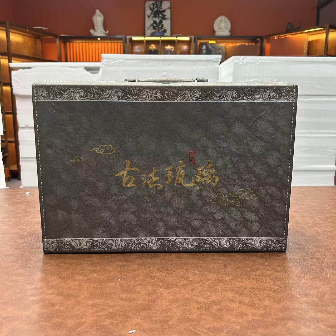 古法飘绿琉璃茶具套装