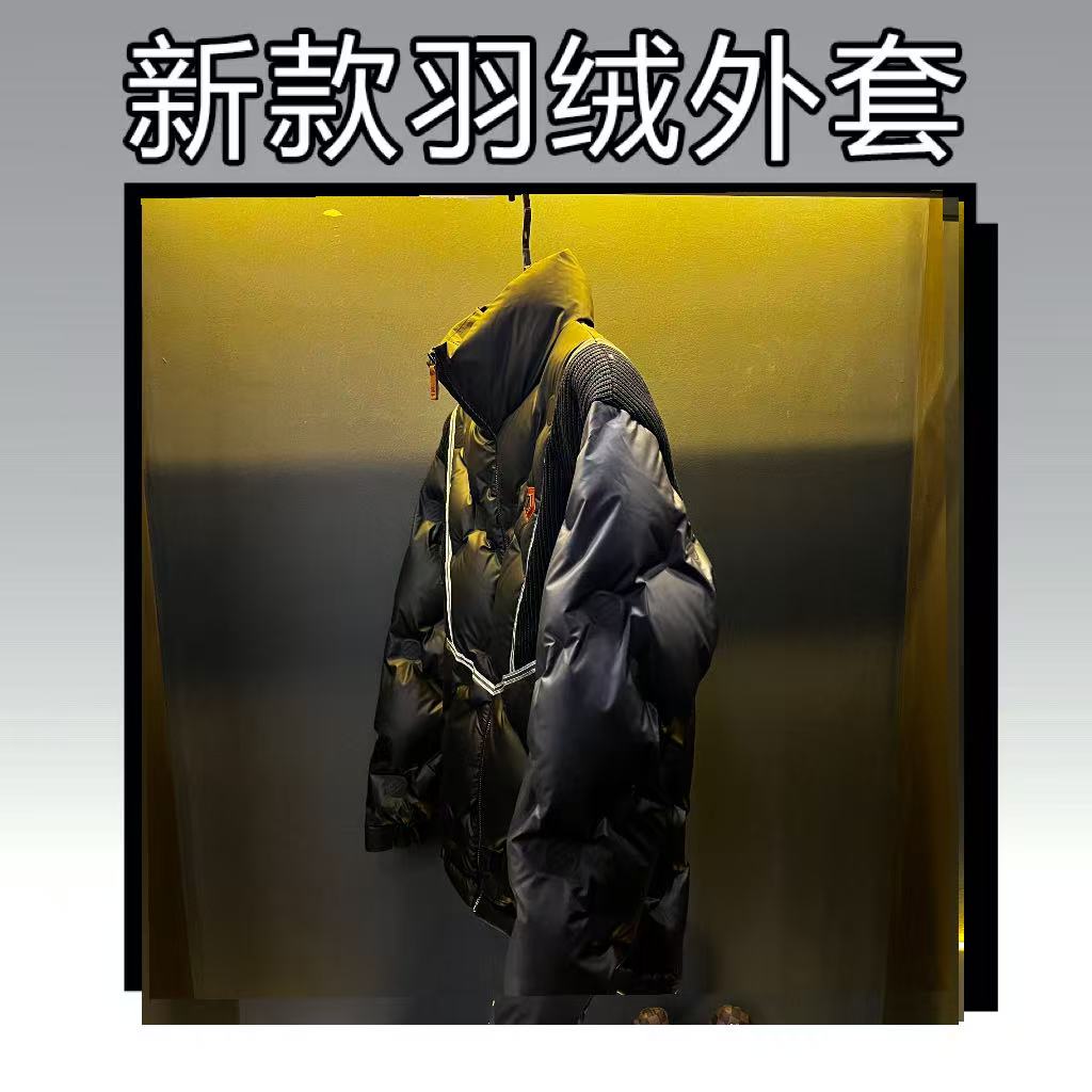 【25841】2025高奢90白鸭绒羽绒服保暖男款冬季新款厚款立领外套