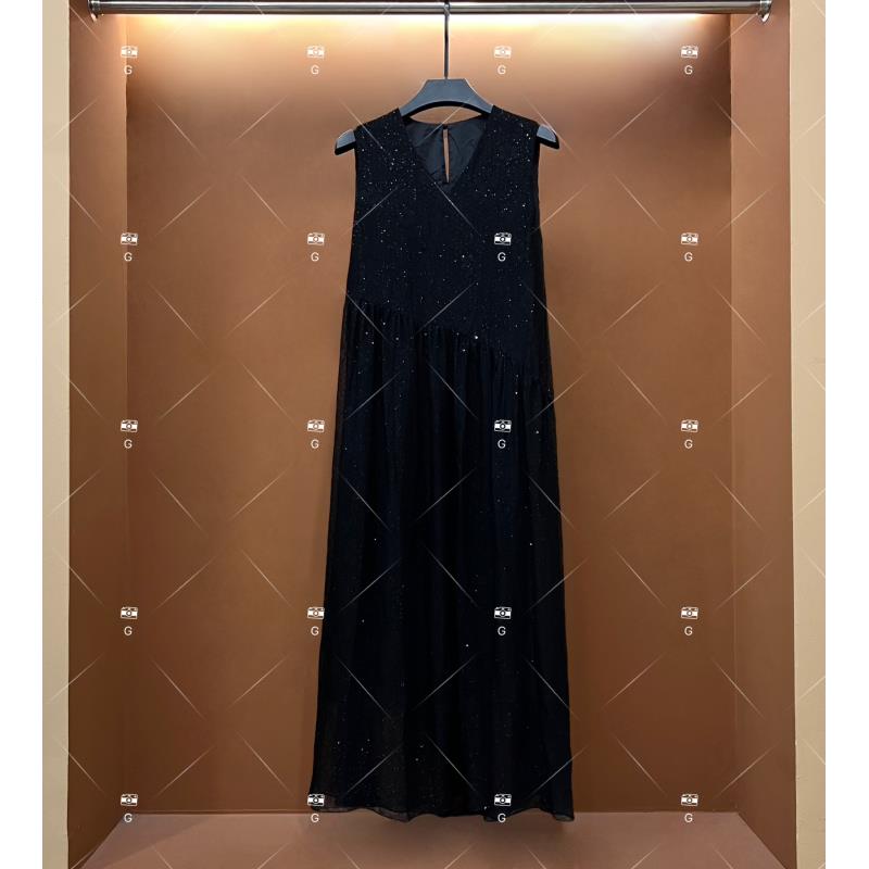 【秀秀】夏季新款复古时尚百搭印花无袖连衣裙 H-595