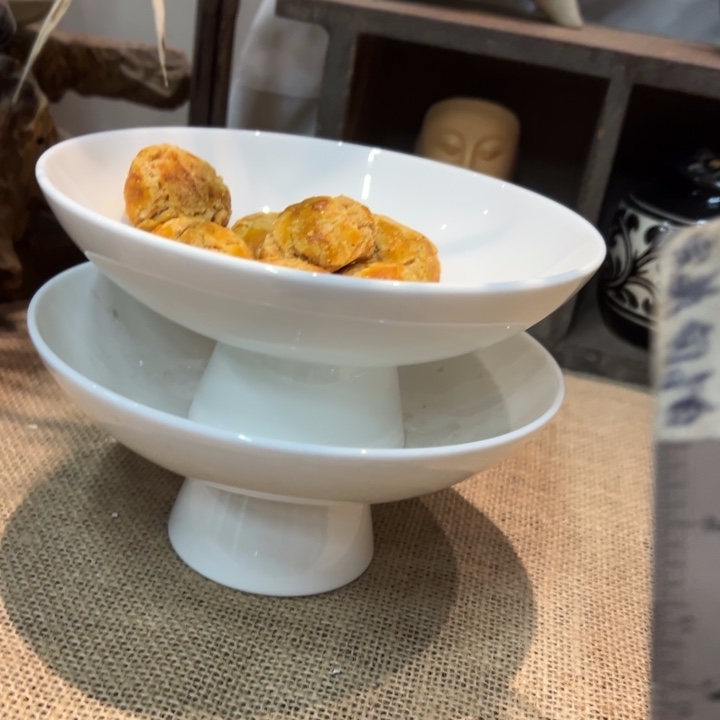 库存尾货果盘一对口径16.5