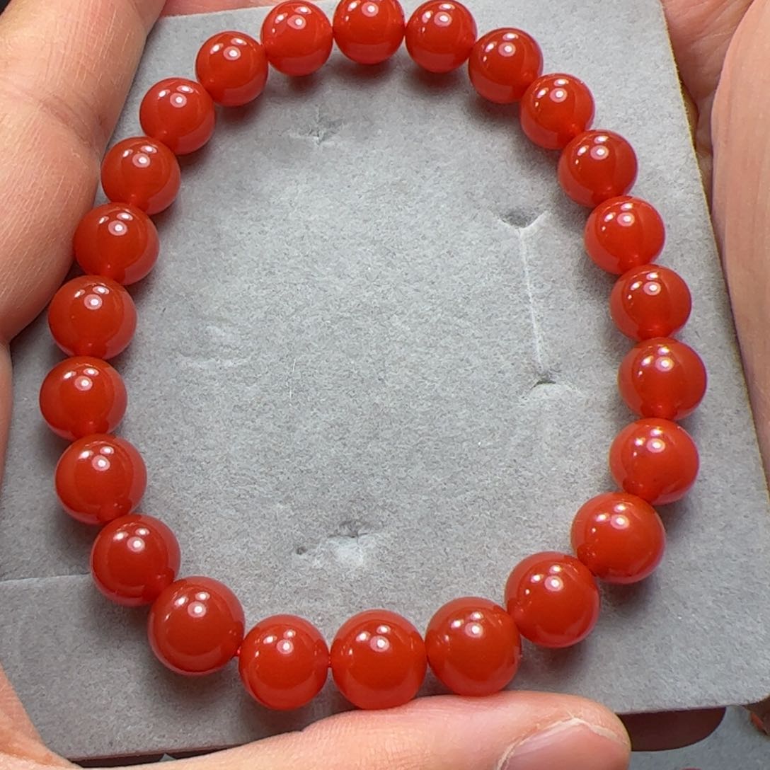 南红玛瑙珠子未镶嵌