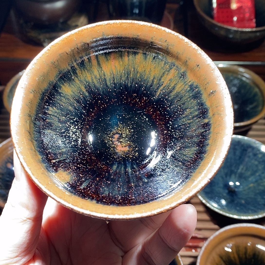 茶盏通天龙窑柴烧兔毫建盏