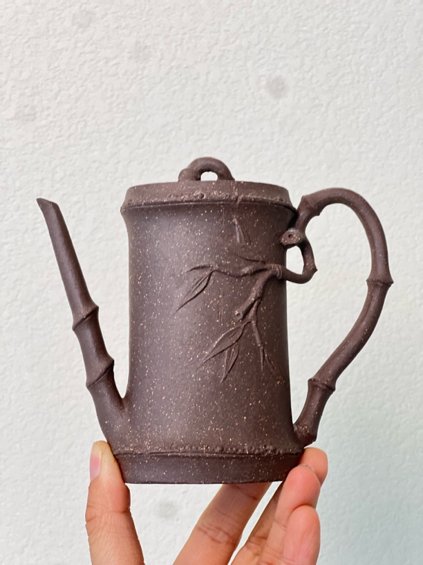 竹段紫砂全手工宜兴原矿紫砂纯手工