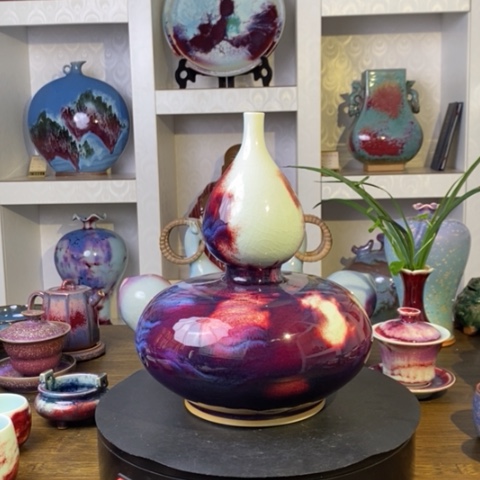 格***人瓷片禹州神后钧瓷原产地~