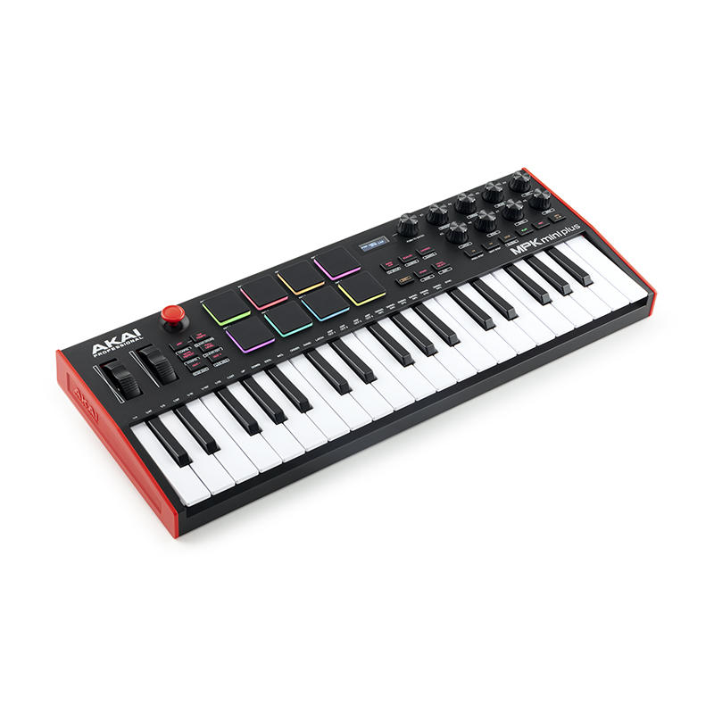 AKAI雅家MPKMINIPLUS编曲键盘37键MIDI控制器便携usb打击垫