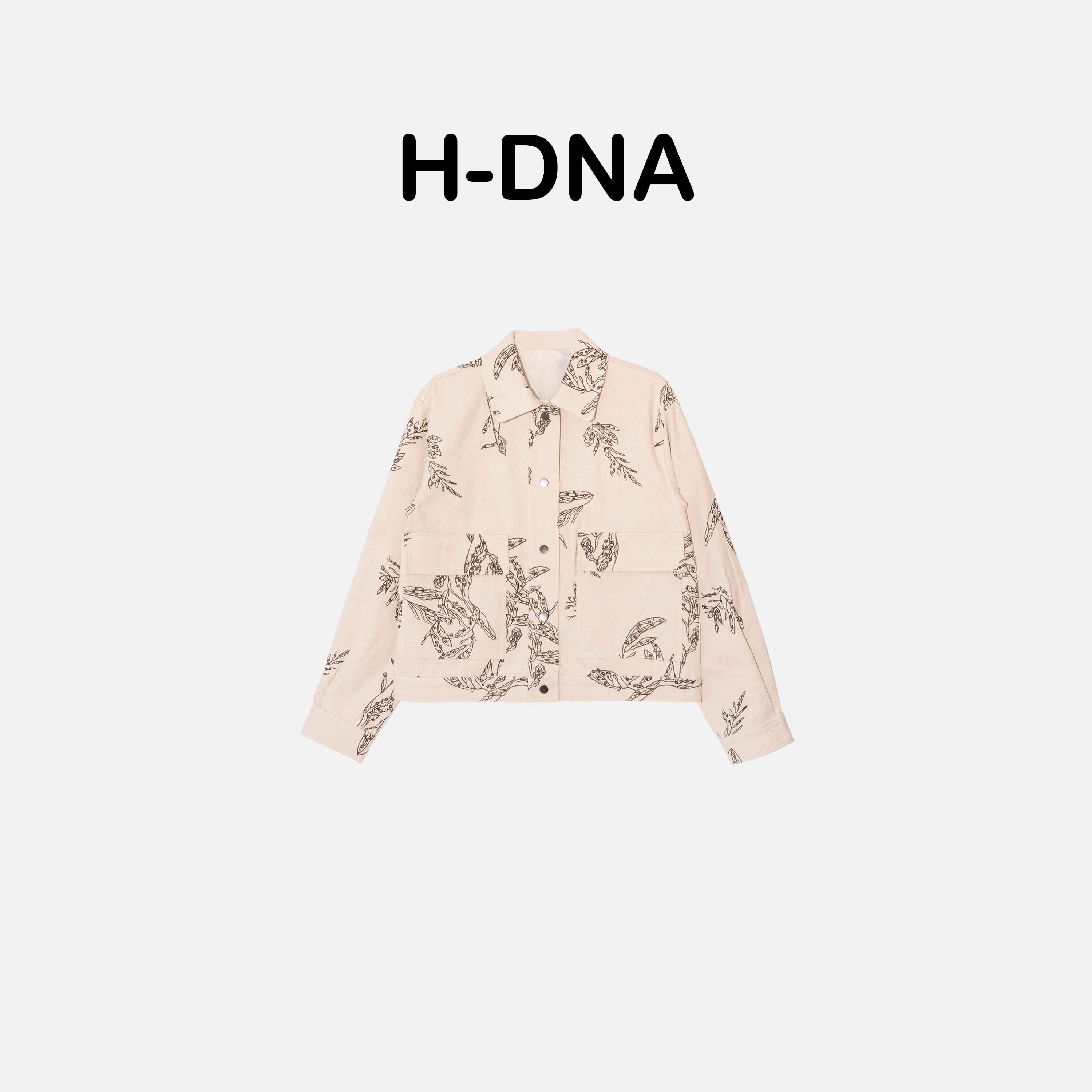 【H-DNA】"自然之风"BC日本进口牛仔 重工树叶刺绣牛仔外套