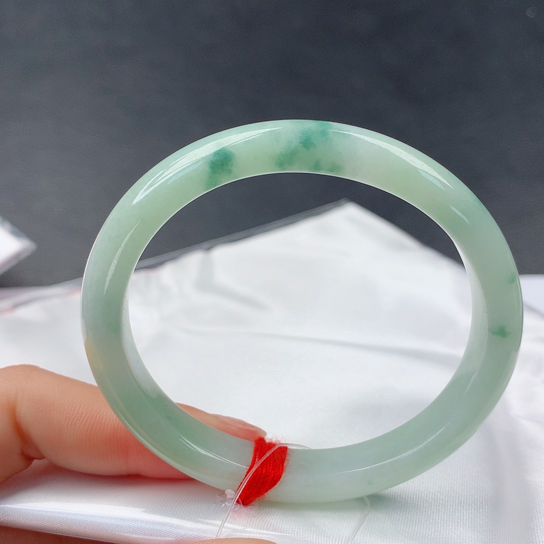 翡翠手镯未镶嵌0053贵妃53.8