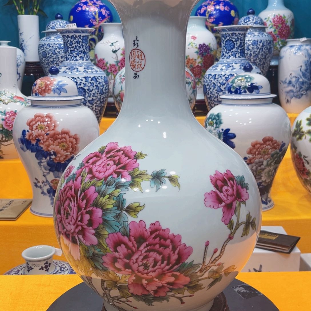 摆件景德镇陶瓷花瓶