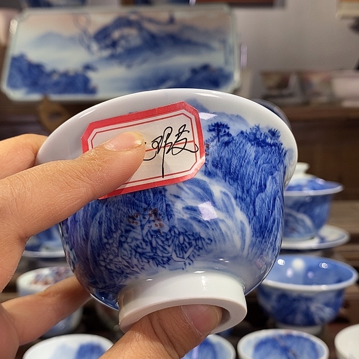 杯龙***官景德镇手工手绘陶瓷，高亮兴老师作品