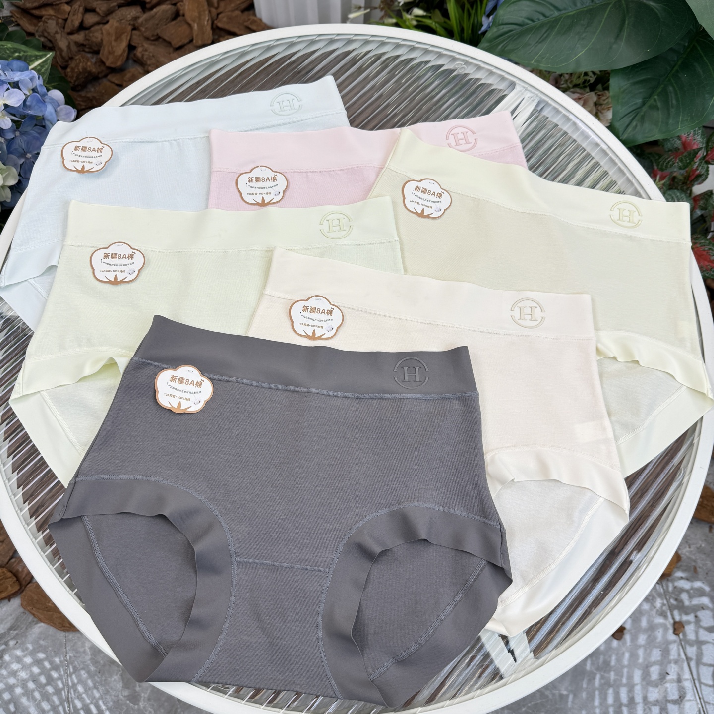 A596【95-145斤】新疆长绒棉95纯棉内裤女士抑菌裆中腰无痕8A纯棉
