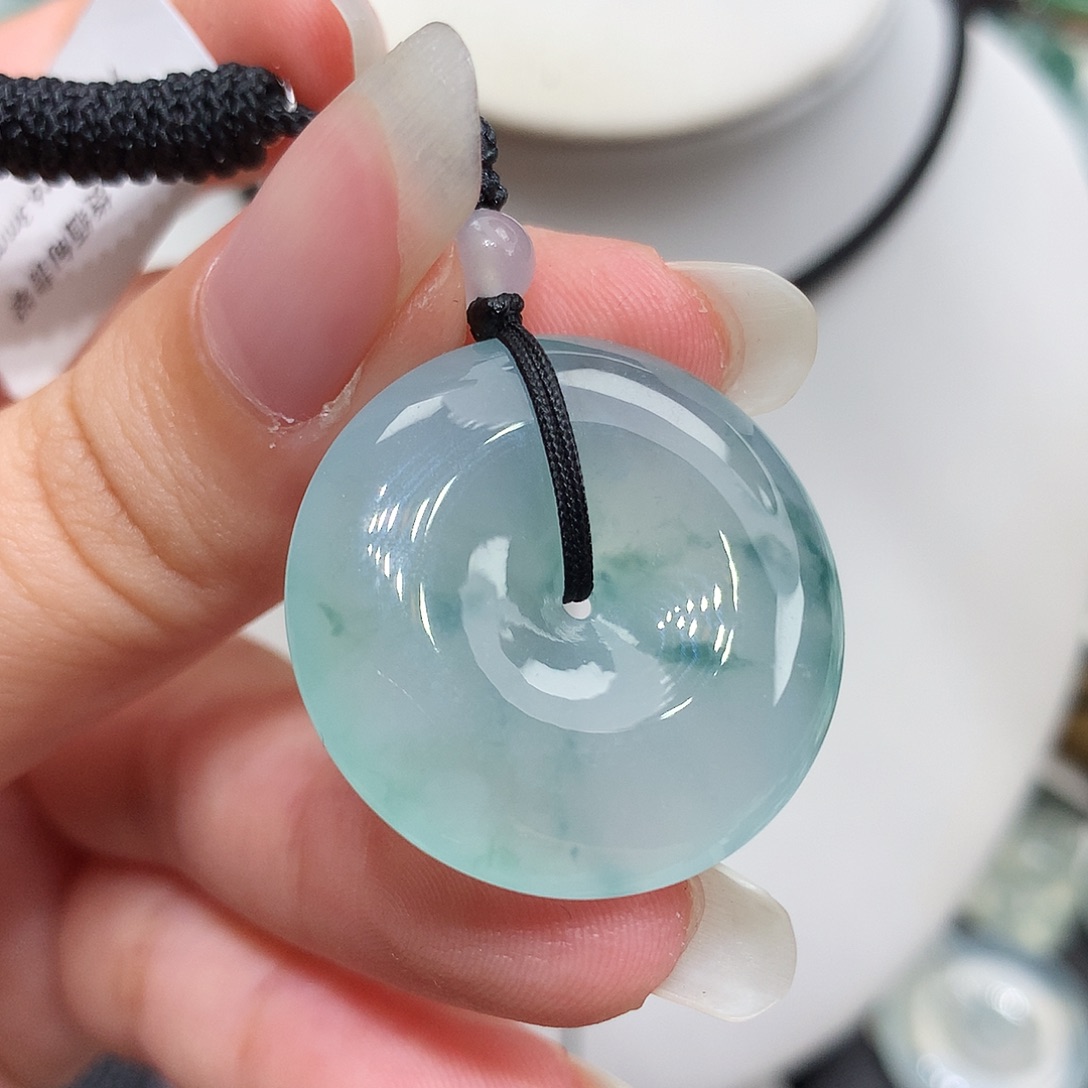 翡翠未镶嵌胸饰翡翠99，27.1/6.3