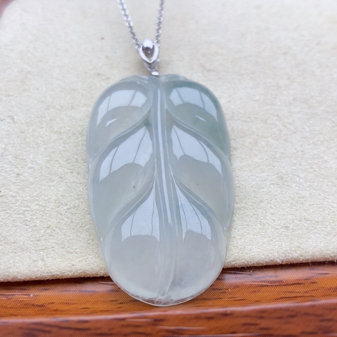 翡翠银S925镶嵌颈饰吊坠35