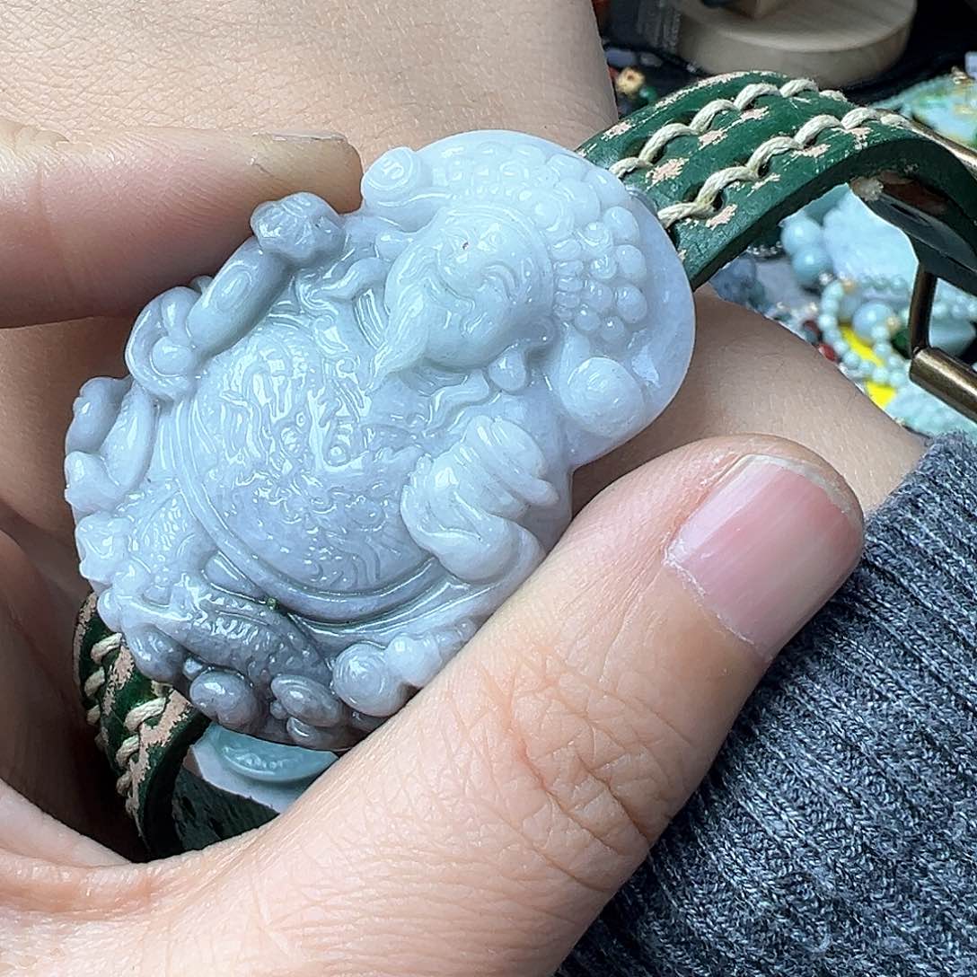 翡翠手链未镶嵌炸