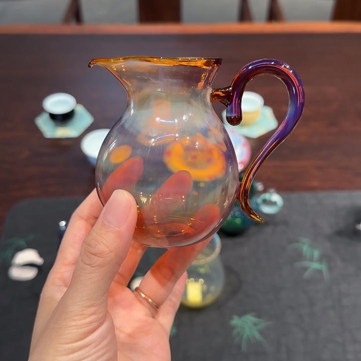 手工玻璃公道婉韵琥珀色