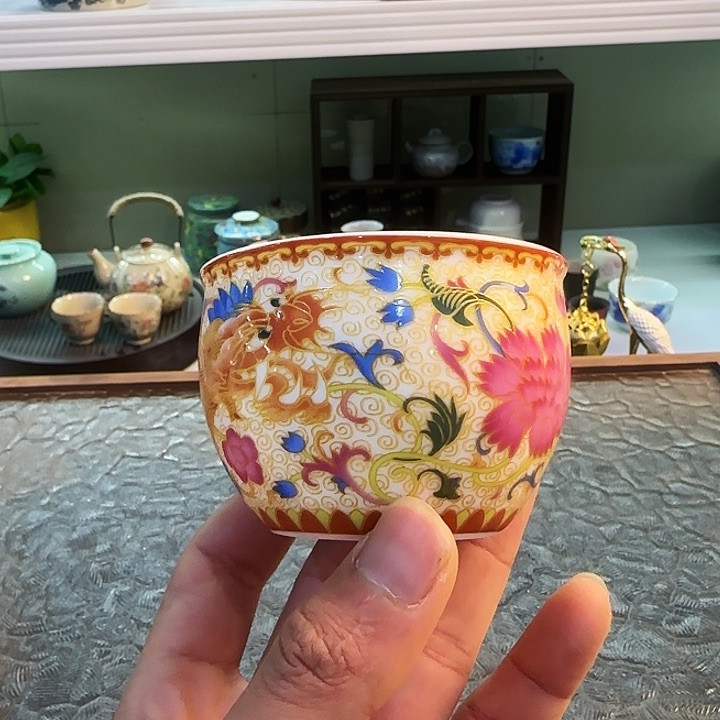 茶具套装旅行茶具青花瓷器茶叶罐个人杯主人杯