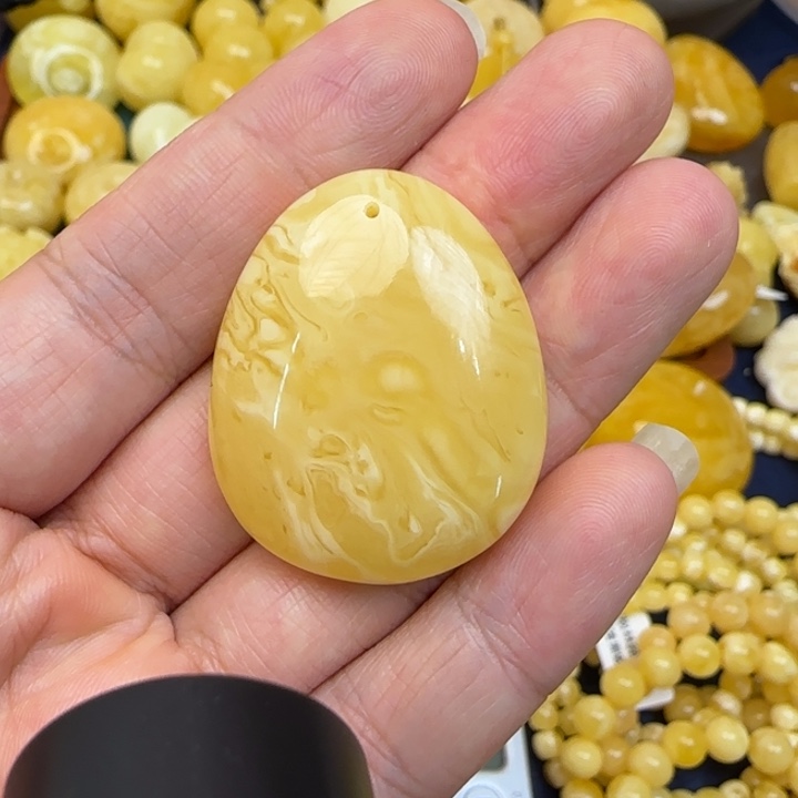 蜜蜡颈饰未镶嵌天然蜜蜡