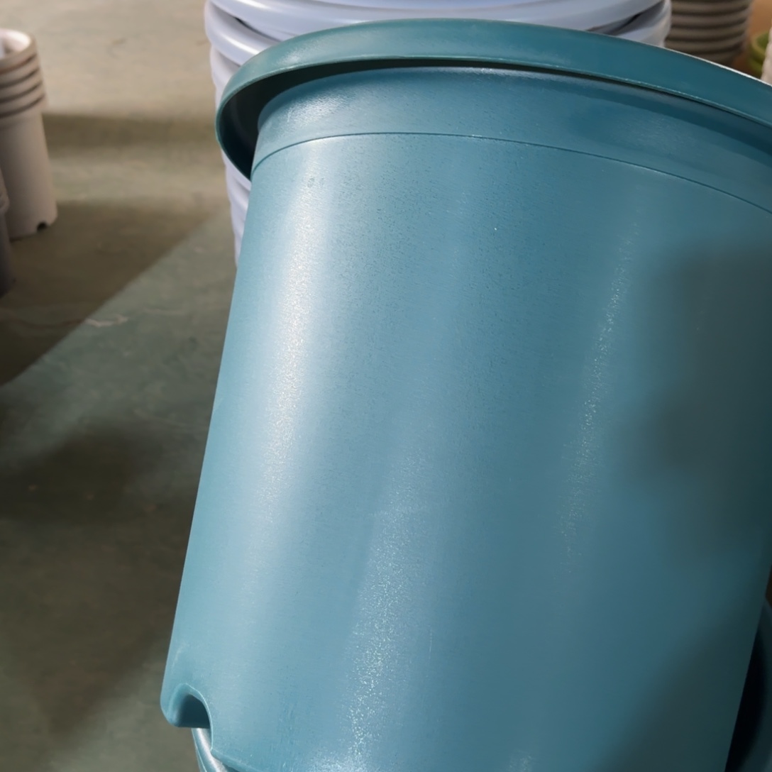 树脂四季盆9#无拖军绿4