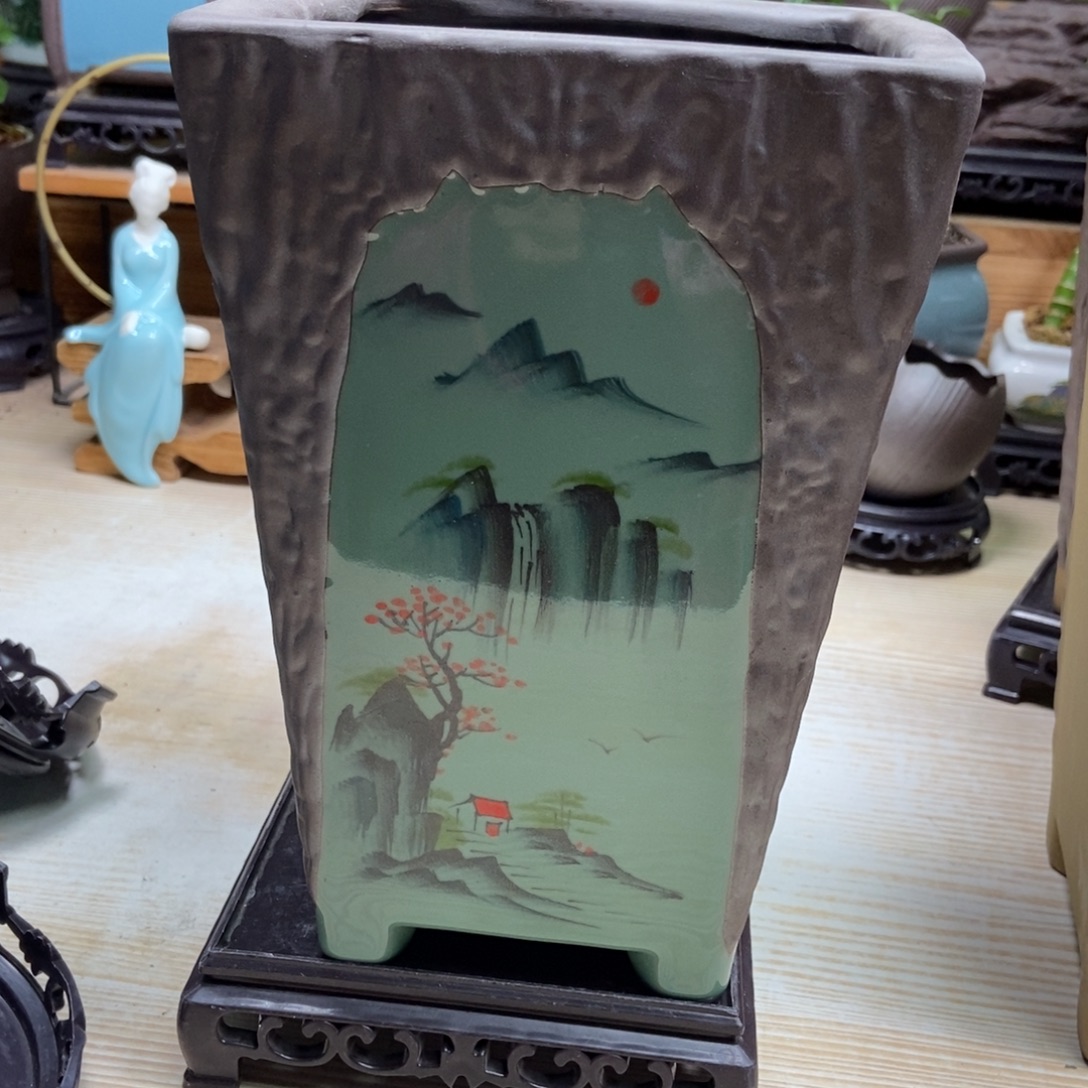 瓷片陶瓷花盆陶瓷艺术