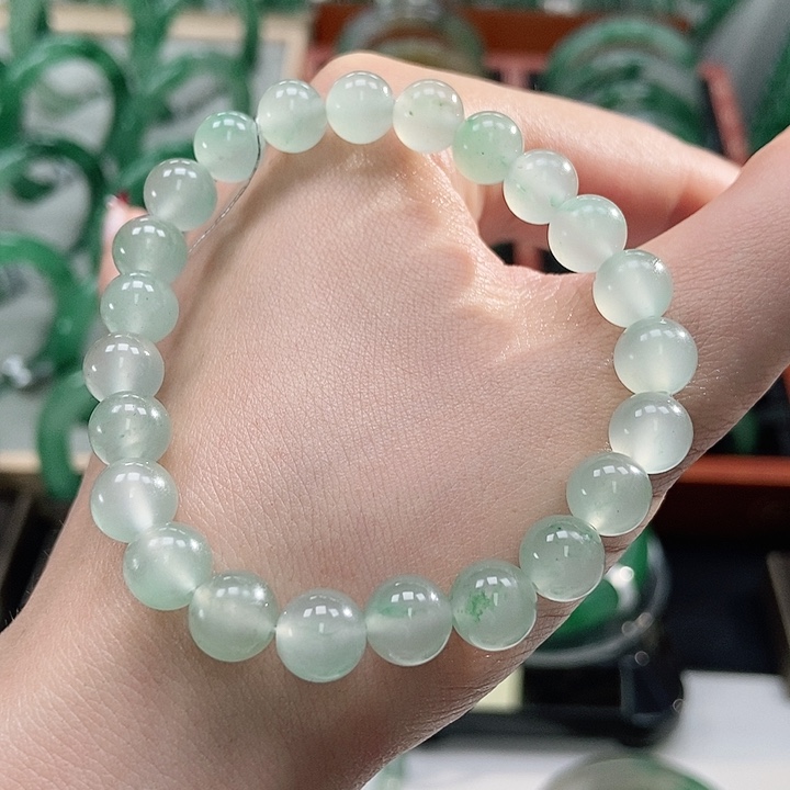 石英质玉手串未镶嵌天然A货非洲翠珠串