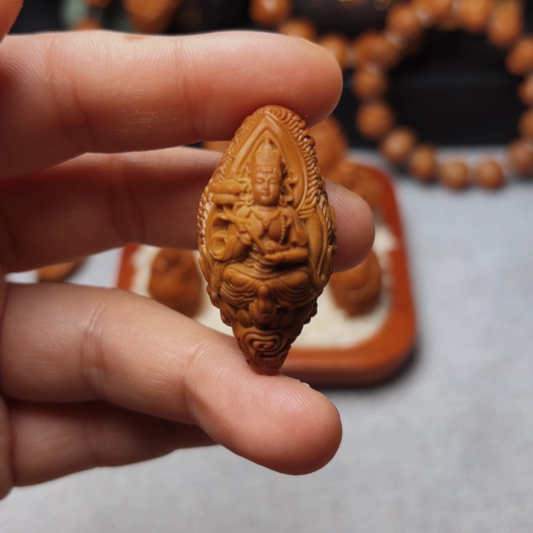 橄榄核手串/手链大势至菩萨