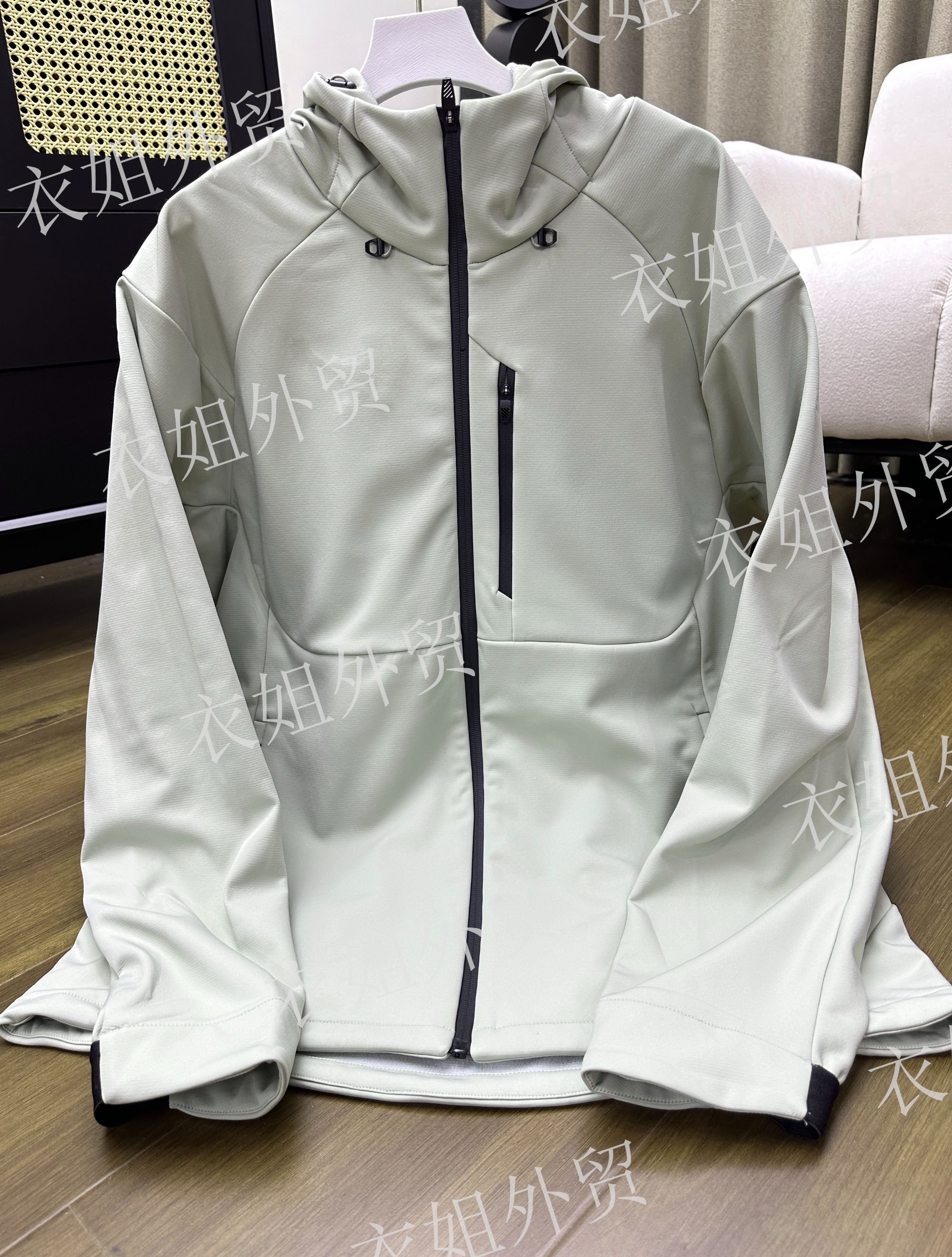 衣姐家户外夹克外套男防风连帽休闲冲锋衣软壳衣WW-8311