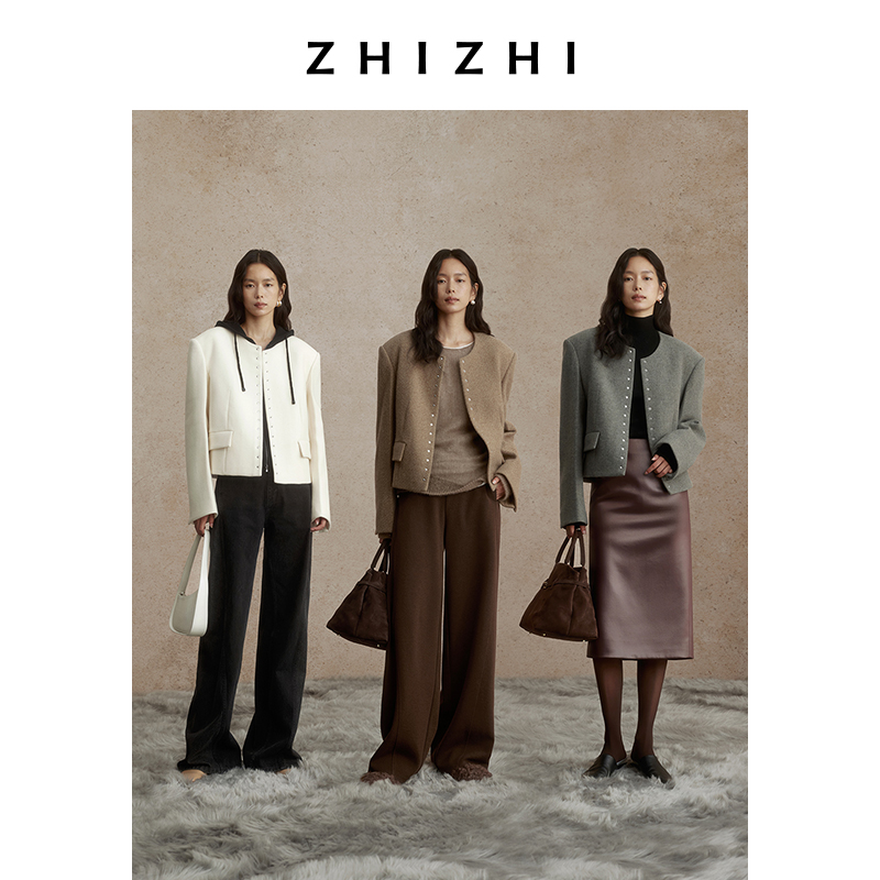 致知 梦还京 高级感臻奢小香风外套冬时尚复古ZZ2DWWJY018