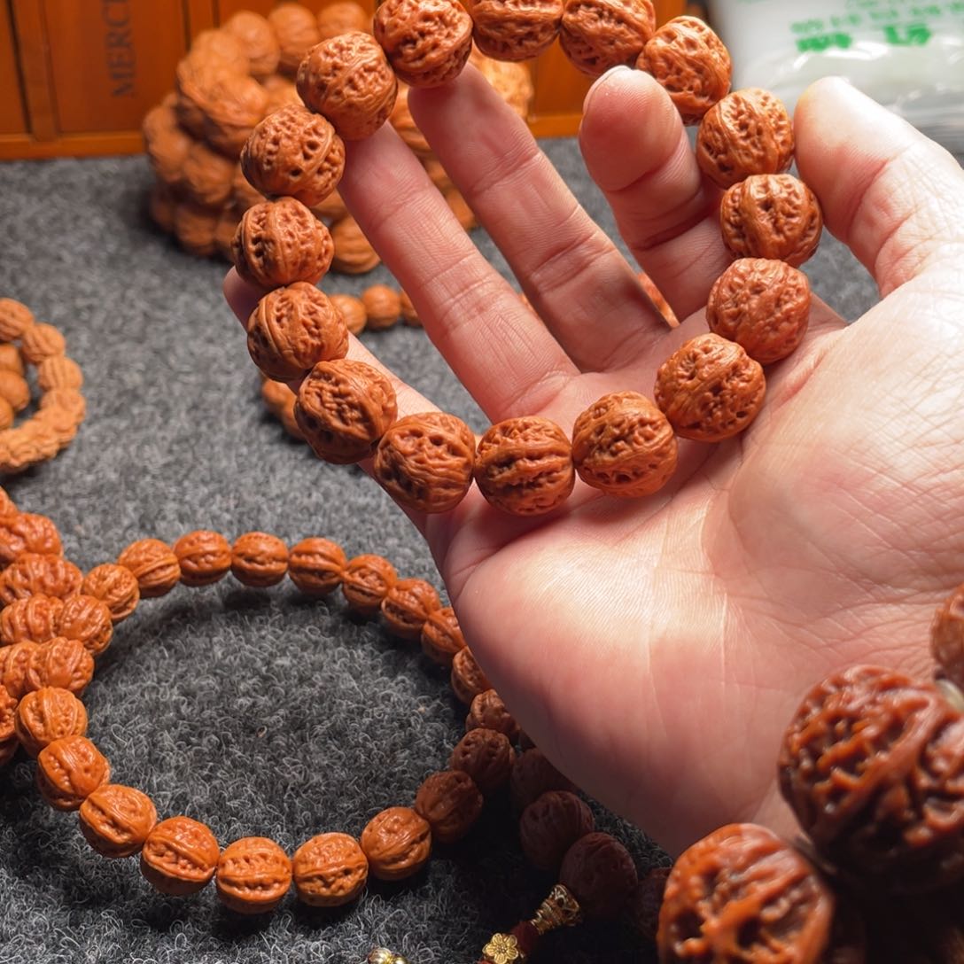 文玩核桃手串@*鸟京八棱