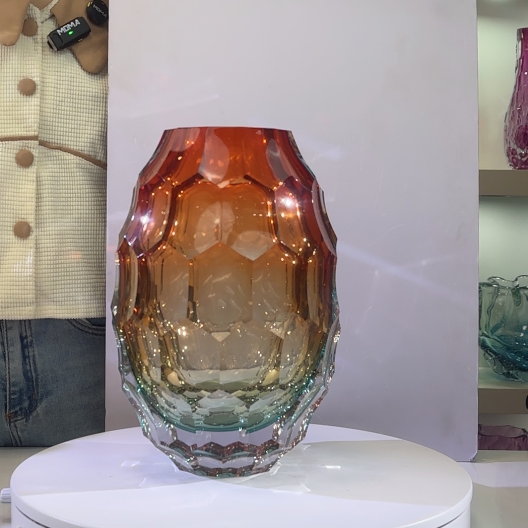 橘红湖水绿色care花瓶