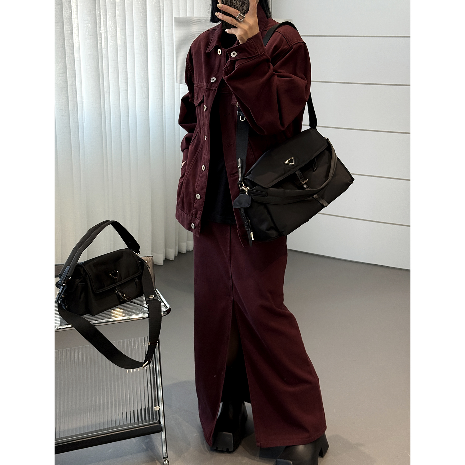 JISHE即奢高质感超洋气极简时尚拉满男女同款贵版本邮差包 AL5202