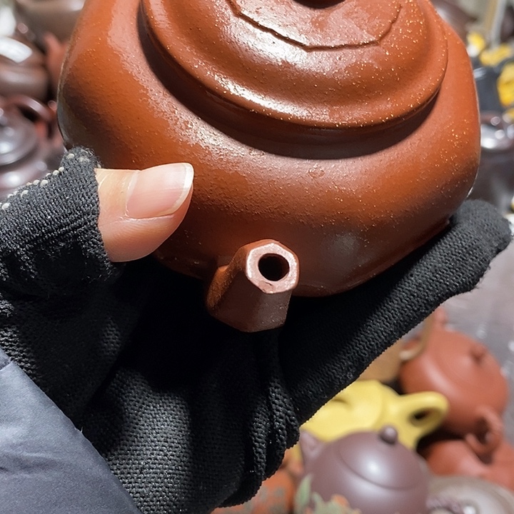 紫砂茶壶微瑕嘴磕