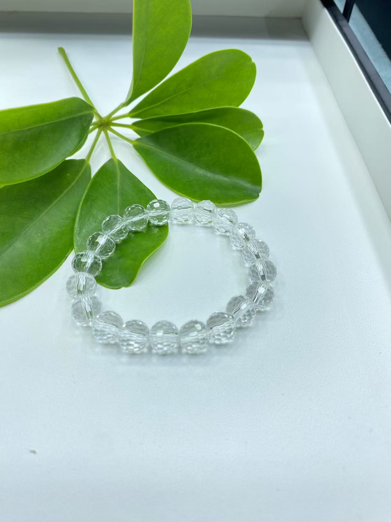 （鑫玥福）A032 10MM水晶切面手链