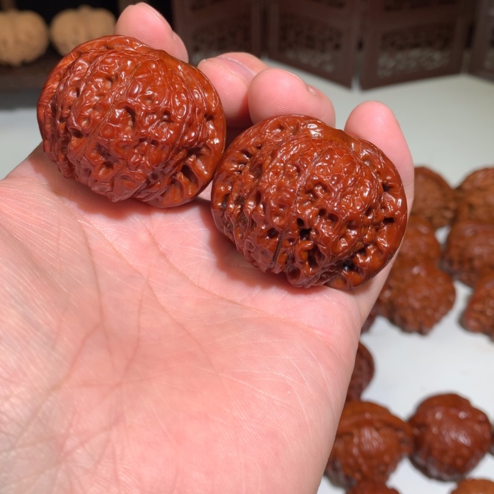 文玩核桃把件血麒麟43.3