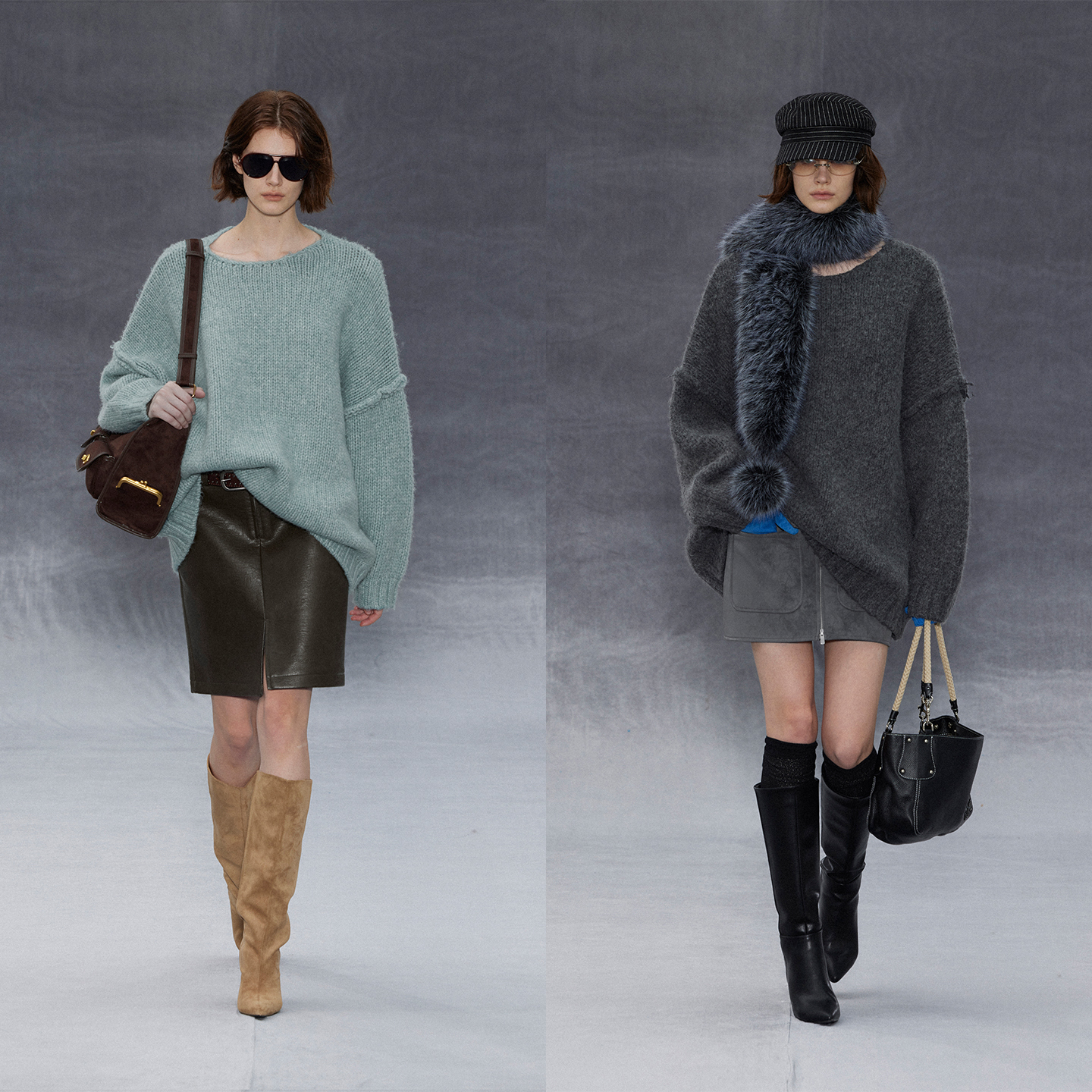 Randpickée touch系列oversize圆领毛衣