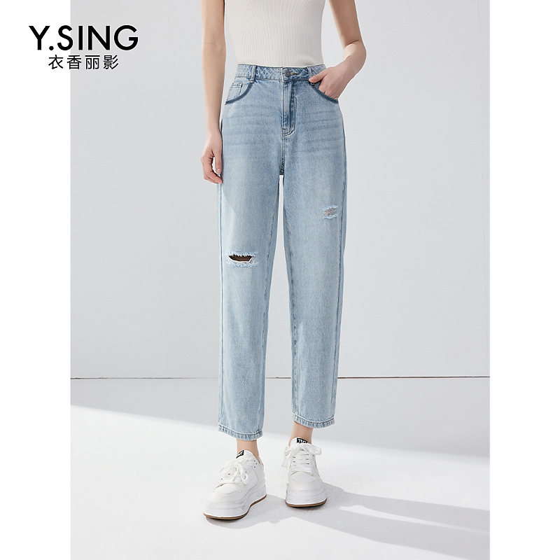 【绿子粉丝专享】衣香丽影新款牛仔裤130516806