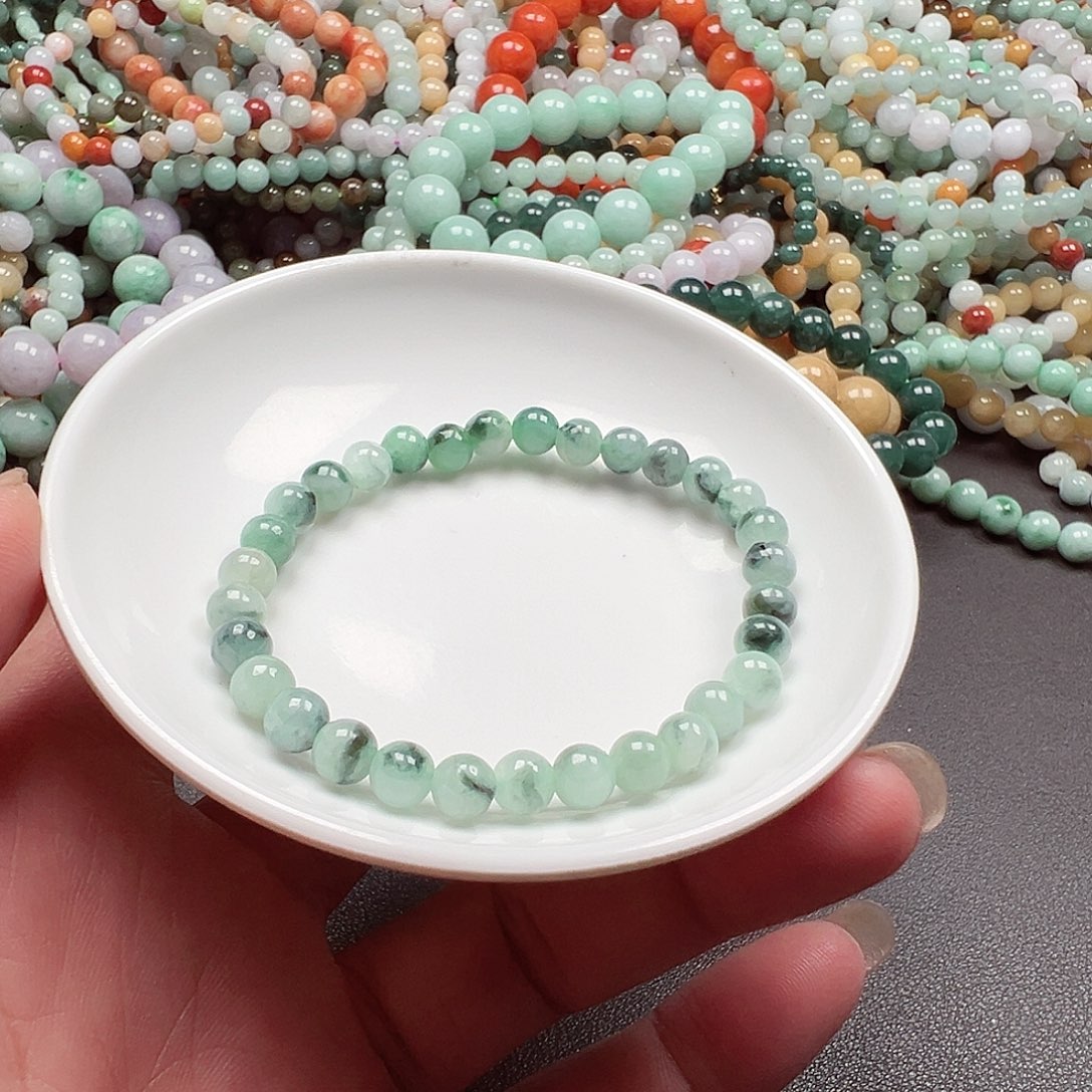 翡翠手链未镶嵌蓝****精货主老华