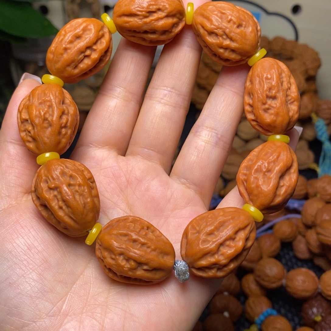 手串文玩核桃22八棱白菜