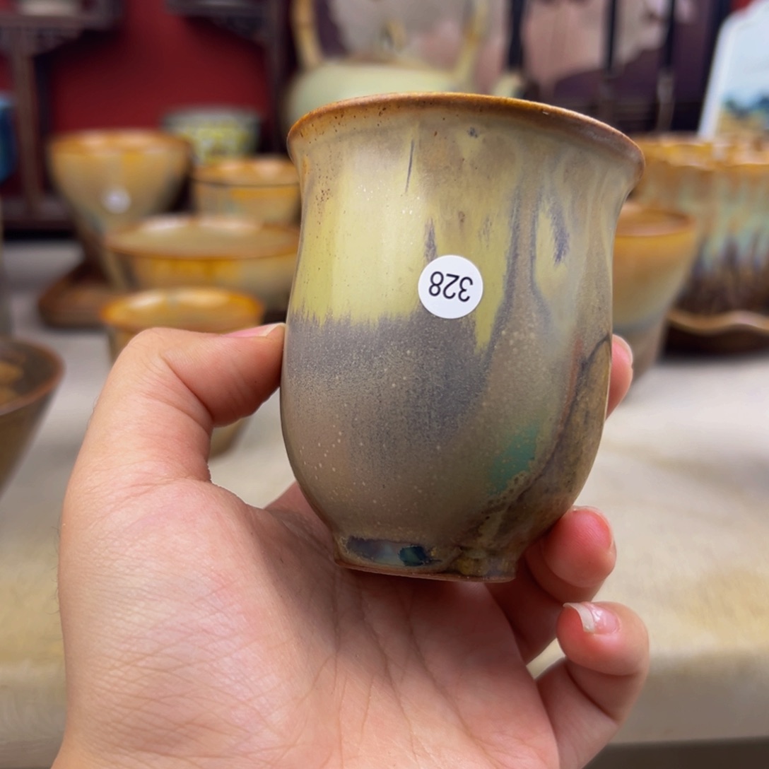杯纯手工柴烧主人杯