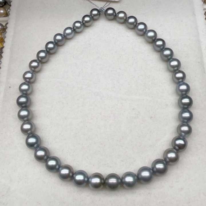 未镶嵌项链海水珍珠海洋蓝9.6-11