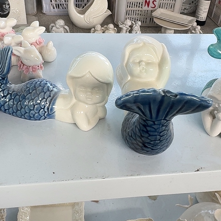 拍一发二深蓝人鱼摆件