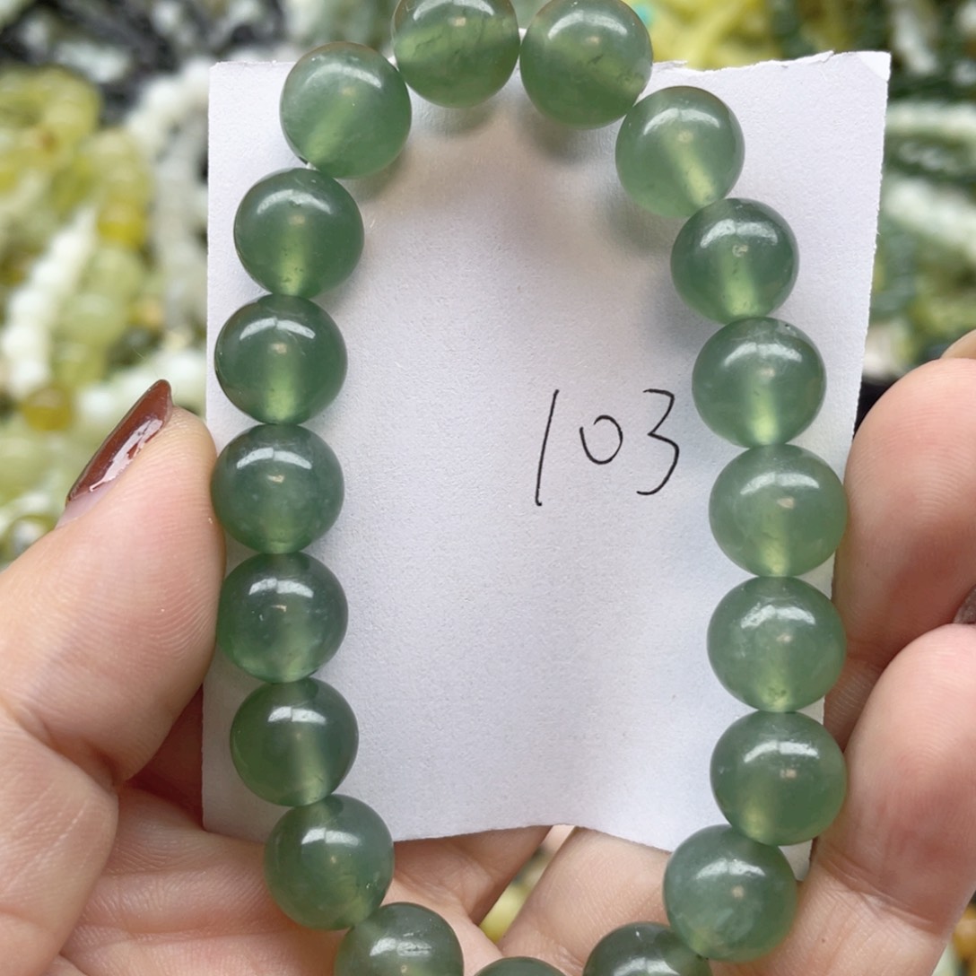 未镶嵌蛇纹石玉手链