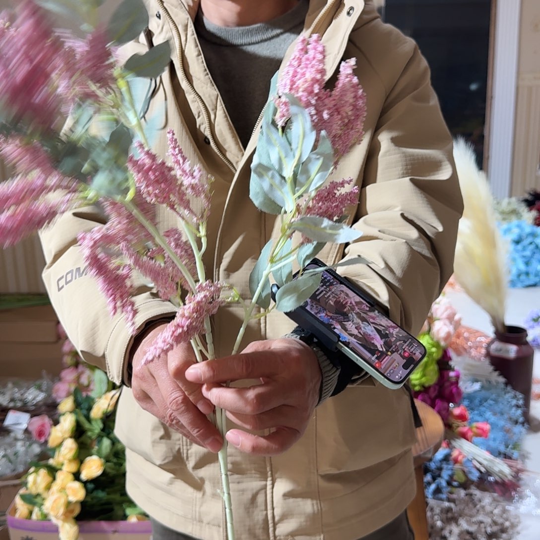 716号大支粉色4枝