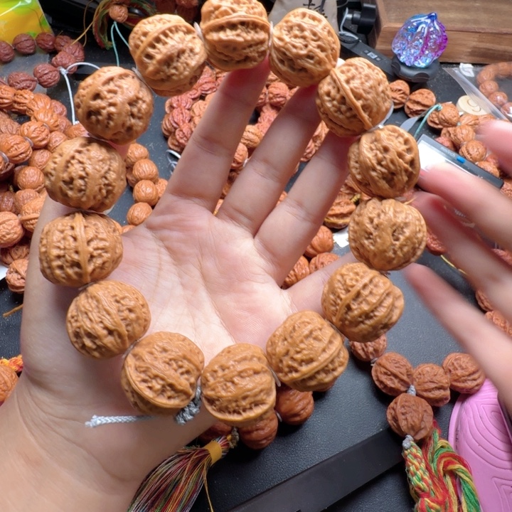 文玩核桃手串姜黄皮京八棱手串